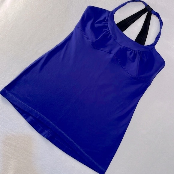 Lululemon Scoop Me Up Tank II Spry Blue (Royal) Size 10 Like New Excellent - Picture 2 of 16
